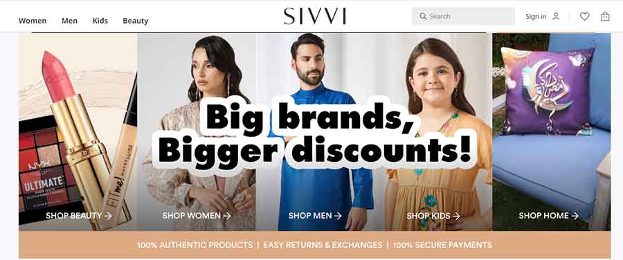 Sivvi Promo Codes for online Shopping at UAE 