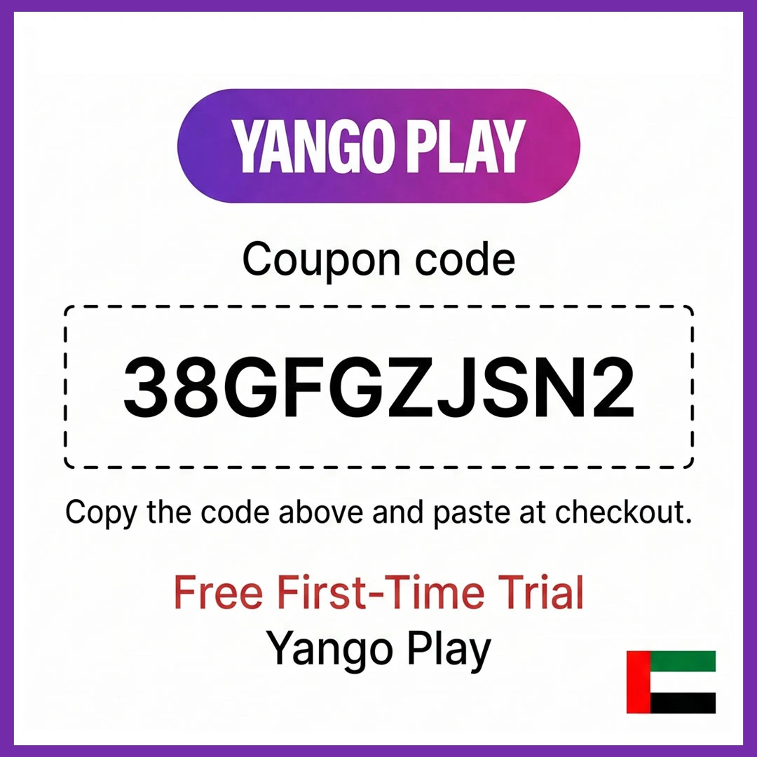 Yango Play free trial coupon code 38GFGZJSN2 activation offer UAE