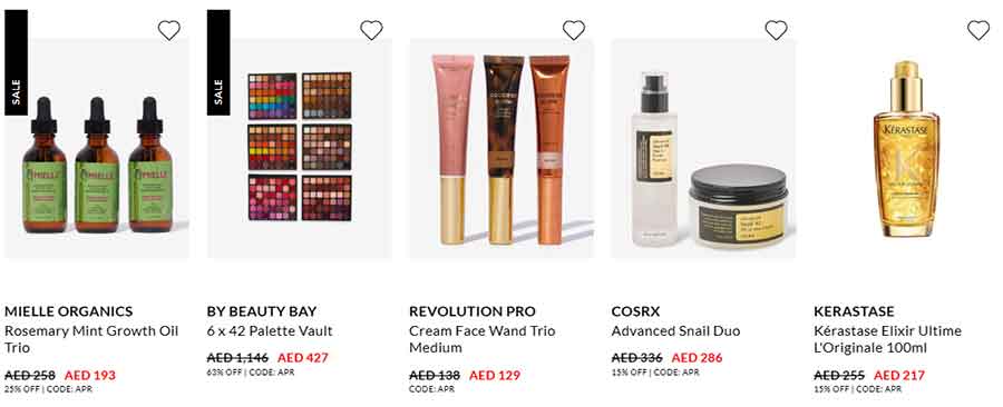 60% Off on VogaCloset Beauty Products