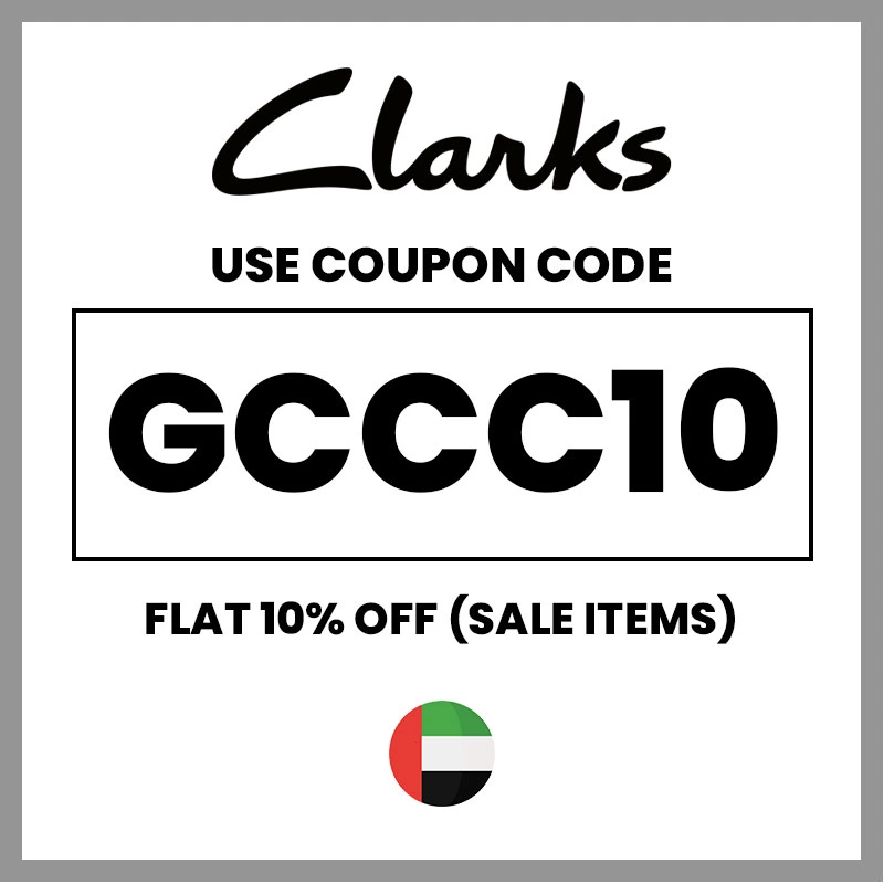 Clarks discount code UAE GCCC10 10% OFF