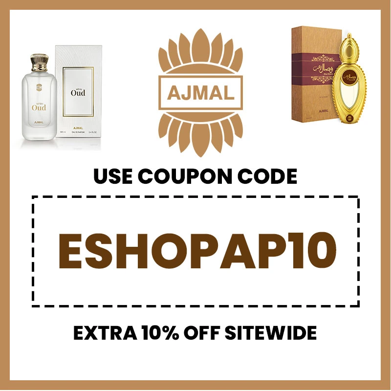 Ajmal Perfume Coupon Code India ESHOPAP10 Extra 10% OFF